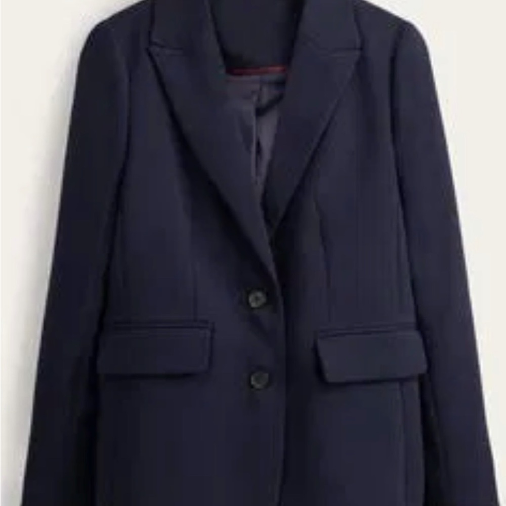Boden Navy Brighton Twill Blazer